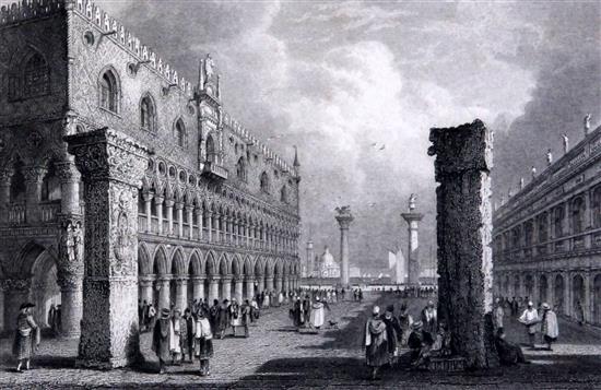 Henshall after Samuel Prout The Rialto at Venice